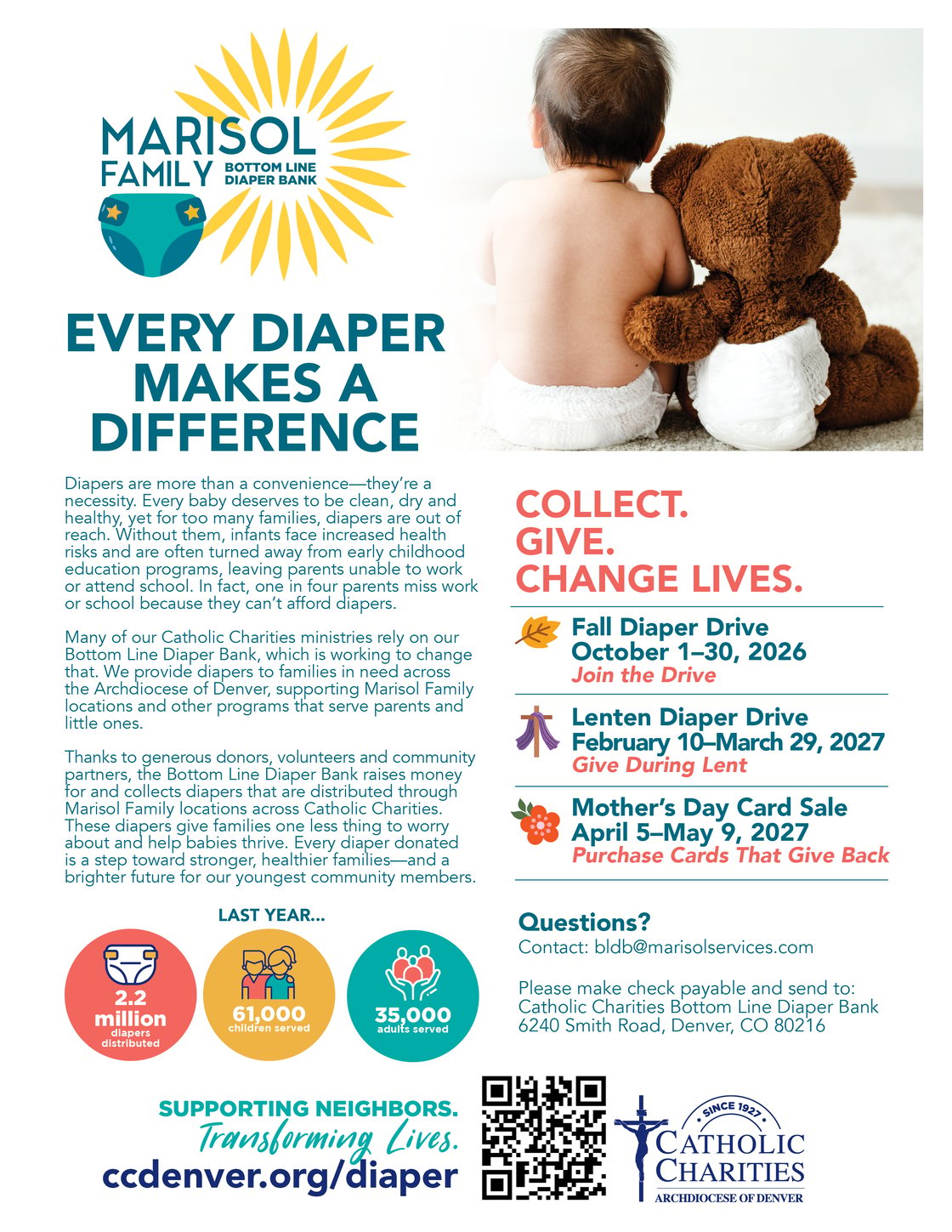 Marisol Family BLDB Diaper Bank Informational Flyer